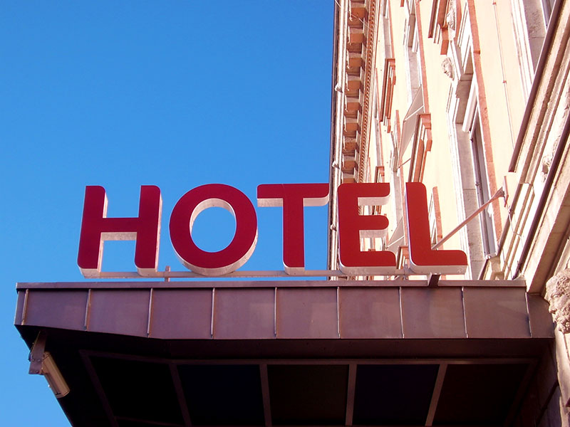 generic hotel sign