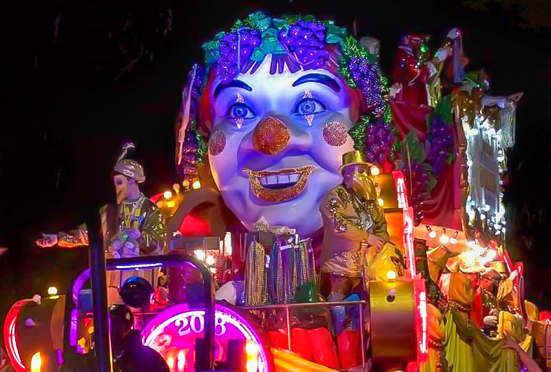 Mardi Gras World Parade Float